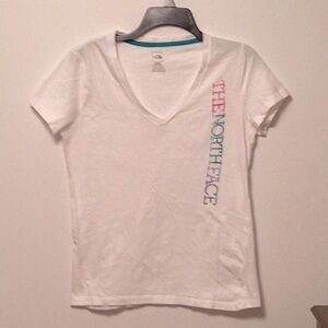 The North Face Women's White V-Neck T-Shirt